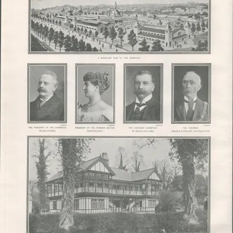 Cork 1902 International Exhibition Antique Print