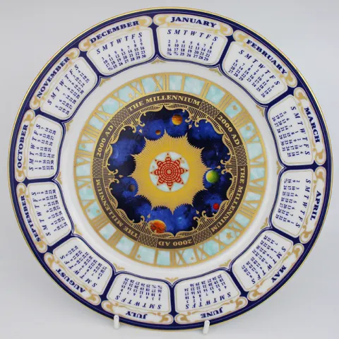 Royal Worcester Millennium Calendar Plate