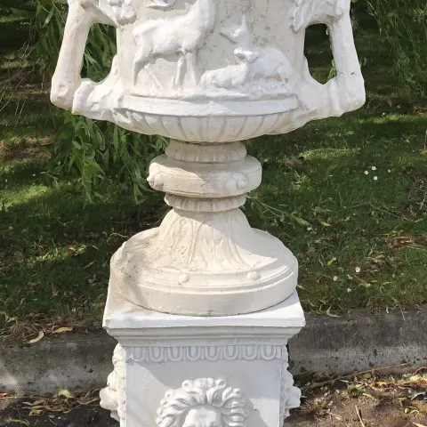 Impressive Large Classical Urn on Base