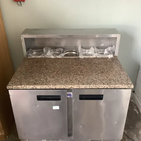 Polar 2 Door Pizza Topping Fridge
