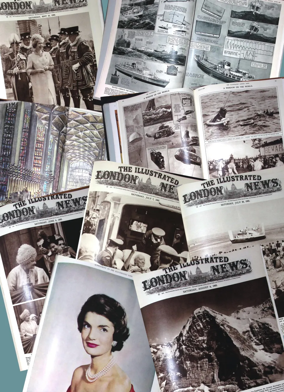 Illustrated London News Removeable Issues 1962 May-Sept Original Folder.