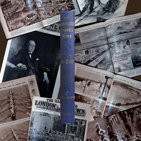 Bound Illustrated London News Jan-June 1947 Over 700 Pages In 25 Editions