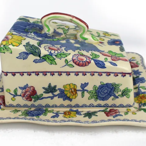 Antique Staffordshire Cheese Dish.