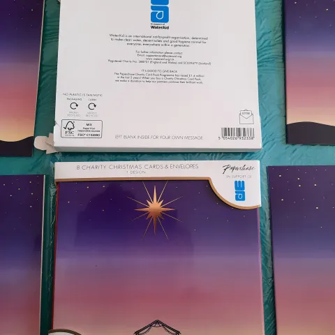 Christmas cards - 24 packs RRP £96.  8 cards in each pack