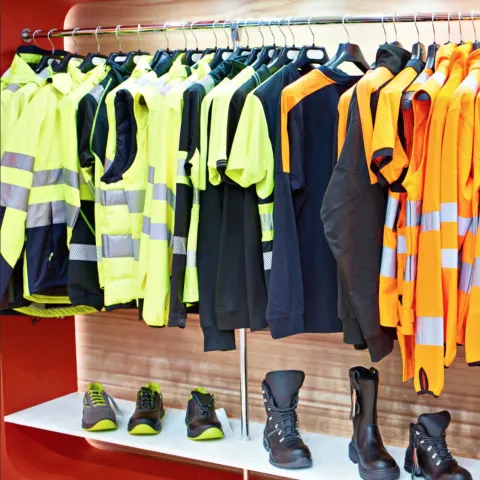 No Reserve, Brand New Workwear & PPE  | Safety Shoes, Trousers, Chefs Whites, Hi-Vis Jackets, Gloves & more