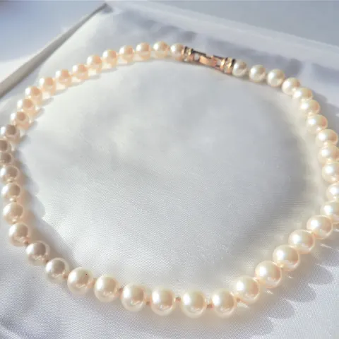 16 inch Pearl Necklace 44 x 8mm Pearls