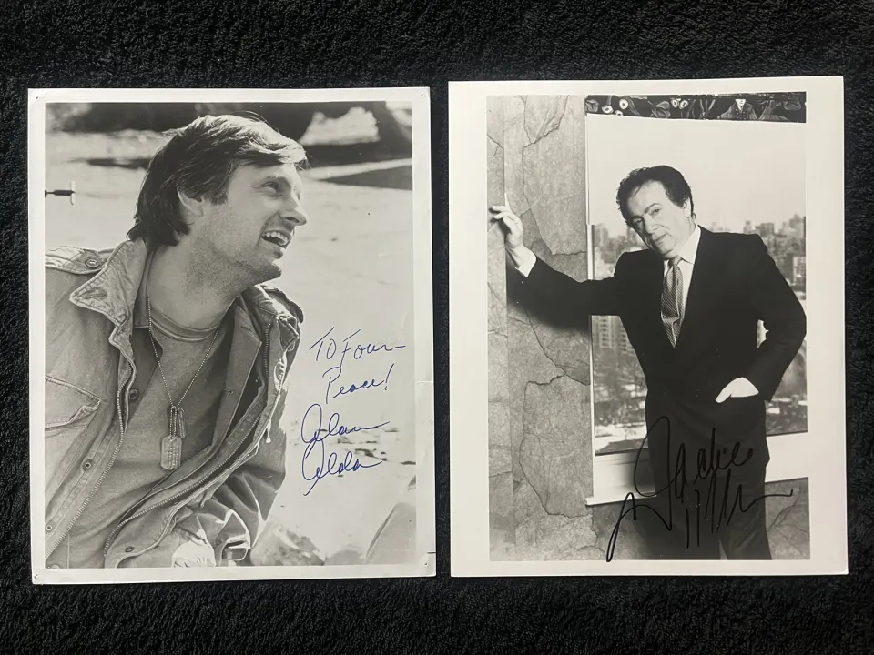 Jackie Mason & Alan Alda Signed