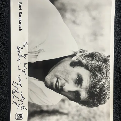 Burt Bacharach Signed