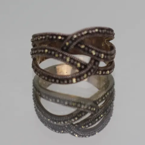 Vintage Silver Marcasite Ring