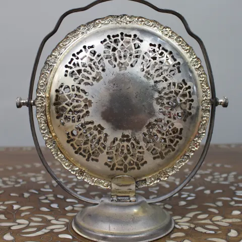 Vintage Silver-Plated Folding Cake Stand