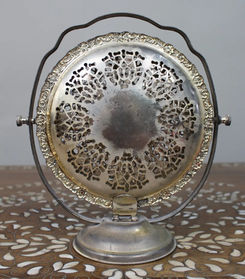 Vintage Silver-Plated Folding Cake Stand