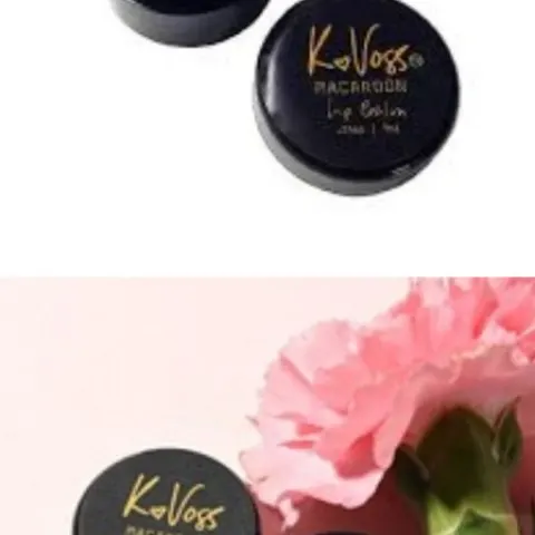 100 x K Voss NYC Macaroon Moisturising Lip Balm - Clear Hydrating Lip Balm