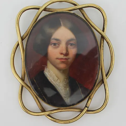 Antique Miniature in Pinchbeck Surround