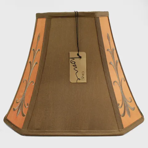 CIMC Decorative Orange Lined Lampshade
