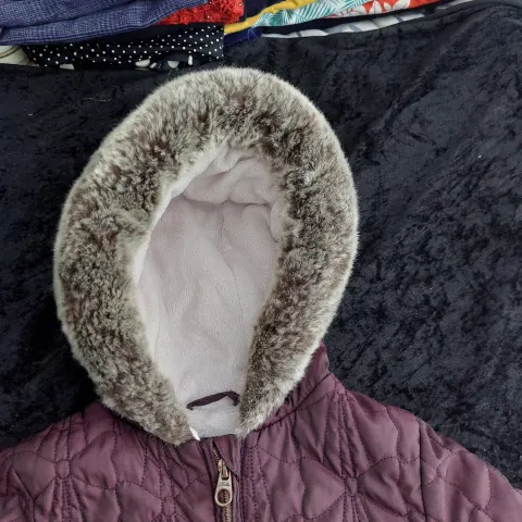 Ted Baker Toddler Coat Plum Colour Age 18 To 24 Months