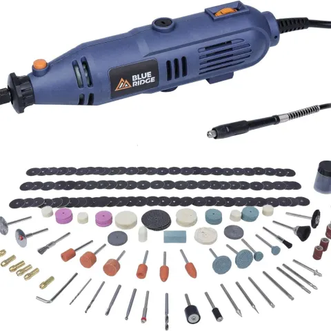 BLUE RIDGE 130W Multi-Functional Rotary Tool With 233 Piece Kit RRP £45.00 L2c
