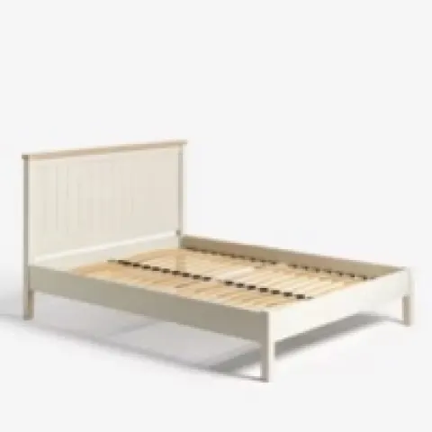 John Lewis St Ives Bed Frame, Double, White  - Plastic end missing from the goods - moved to S/E ref