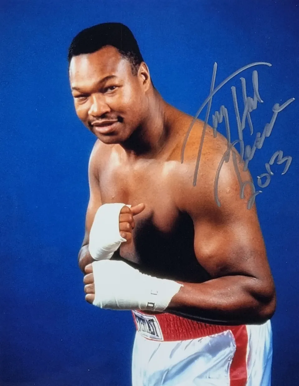 Larry Holmes Original Signature