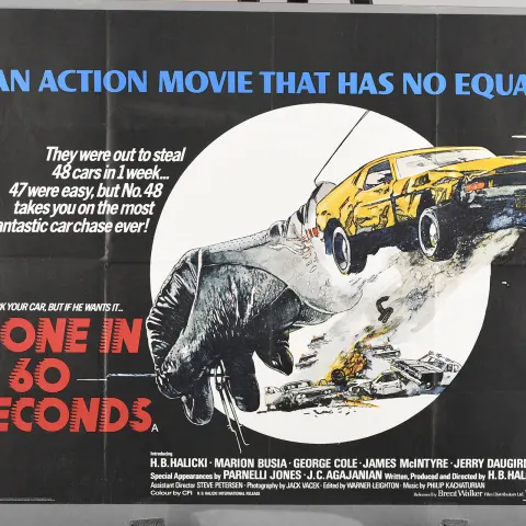 Original "Gone in 60 Seconds" Cinema Poster