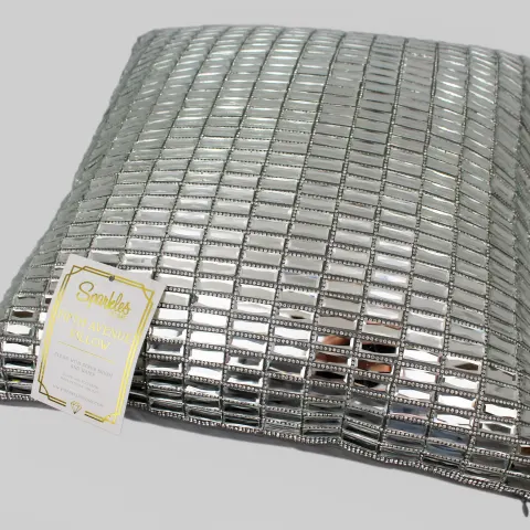 Exquisite Mirror Glass Decorative Pillow (38 x 38 cm)