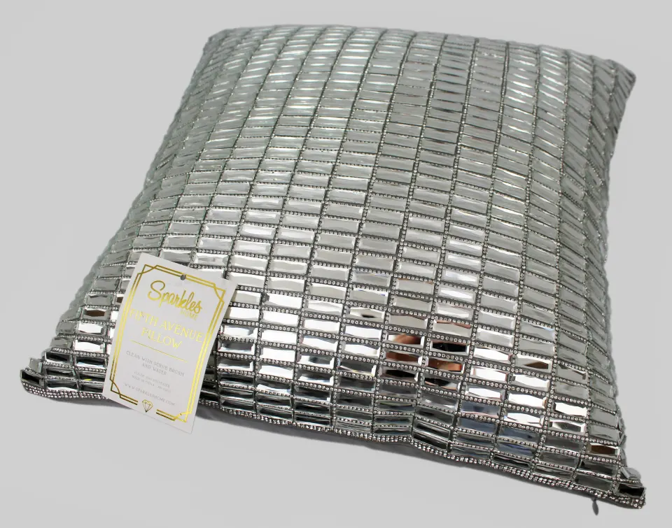 Exquisite Mirror Glass Decorative Pillow (38 x 38 cm)