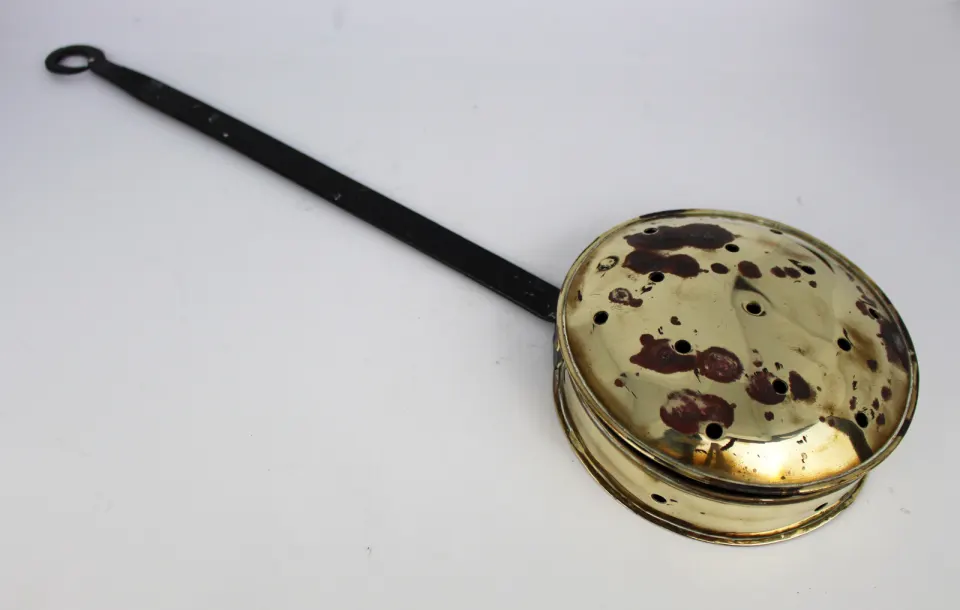 Antique Victorian Brass Chestnut Roaster