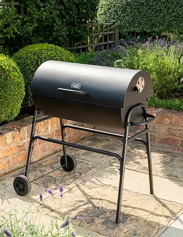 (58/7N)  RRP £80. Uniflame 75cm Charcoal BBQ Grill. Can Cook Up To 20 Burgers At A Time. 70.3x36cm