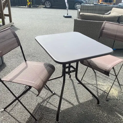 Lot 56  Fermob garden table & 2 chairs
