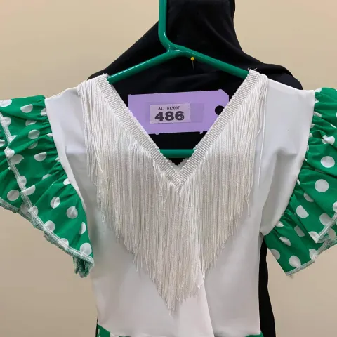 Green Flamenco Dress Age 2 To 4