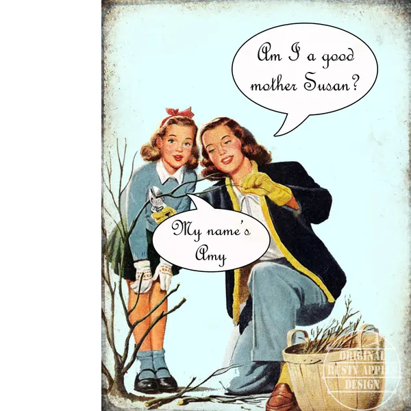 Am I A Good Mother Funny Humour Extra Large Designed Metal Wall Art