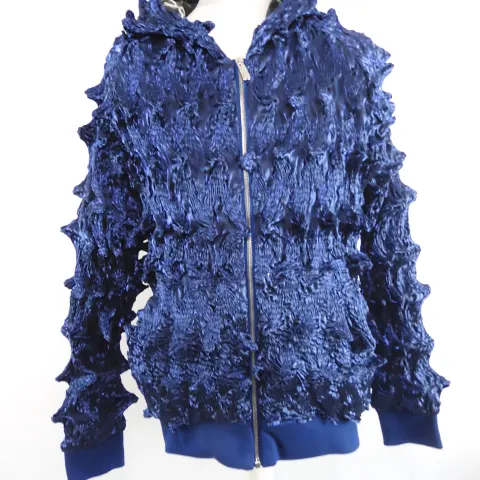 MJB Marc Jaques Burton Spiked Organza Zip Jacket Hoodie, Size M Sold Out