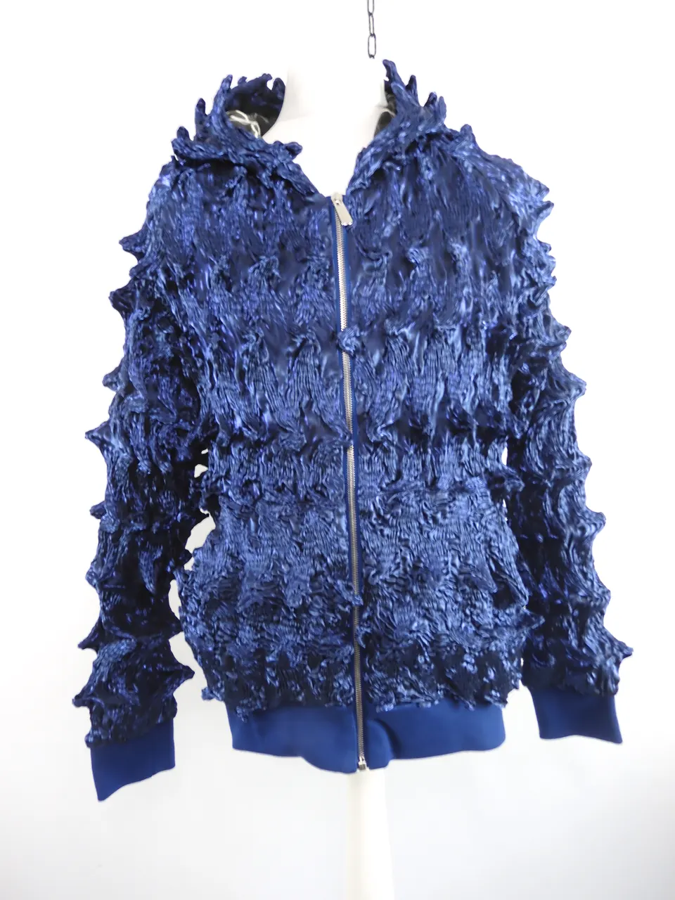 MJB Marc Jaques Burton Spiked Organza Zip Jacket Hoodie, Size M Sold Out