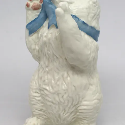 Royal Worcester Kittens Sculpture White Persian