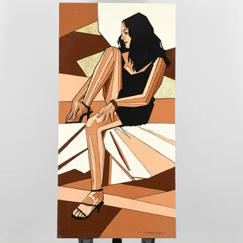 Stunning Boxed canvas by the English Artist Anthony Orme.
