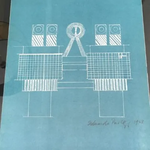 Eduardo Paolozzi (British, 1924-2005) 'Metalisation' Screen print & Etching, Signed, One Off, 1963
