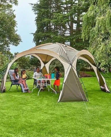 (73/7C) RRP £89. Ozark Trail Dome Shelter Grey. Designed With A Clear 360-Degree View So You Can Se
