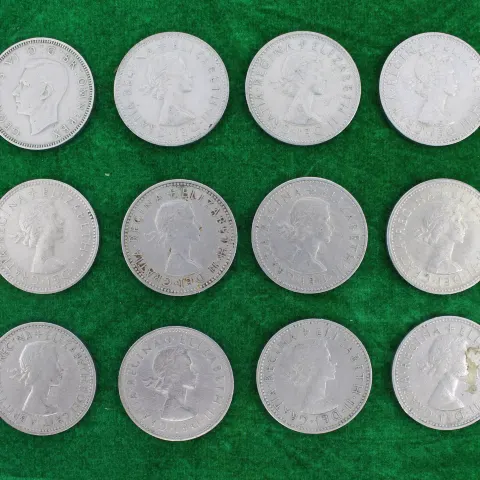 Collection of One Shilling Coins 1947-