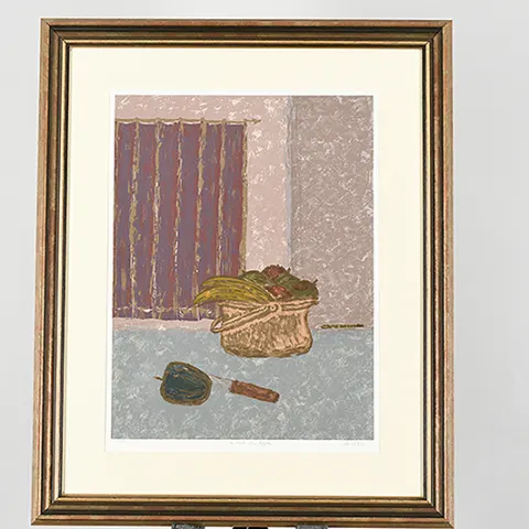 Signed Limited Edition Silkscreen By Artist Ian King "The Last Blue Apple"
