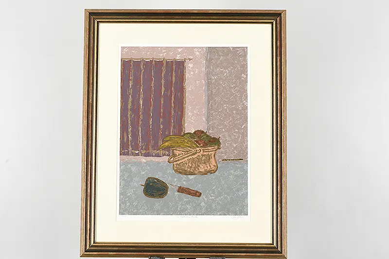 Signed Limited Edition Silkscreen By Artist Ian King "The Last Blue Apple"