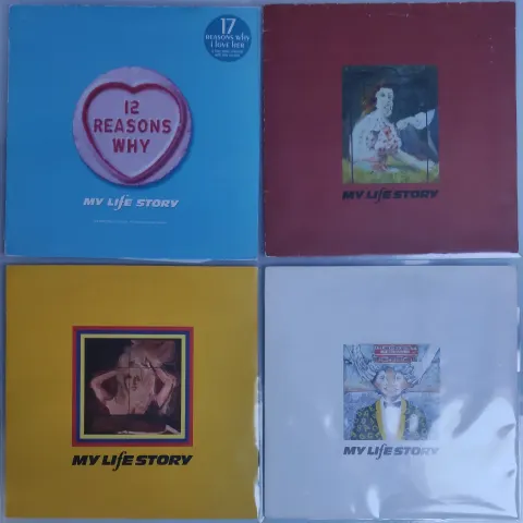 A Collection 1990s Indie Rock x 4 - My Life Story Vinyl Records - First Pressings and Promo.