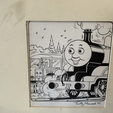 Thomas The Tank Engine & Friends Original Artwork, Signed By Timothy Marwood