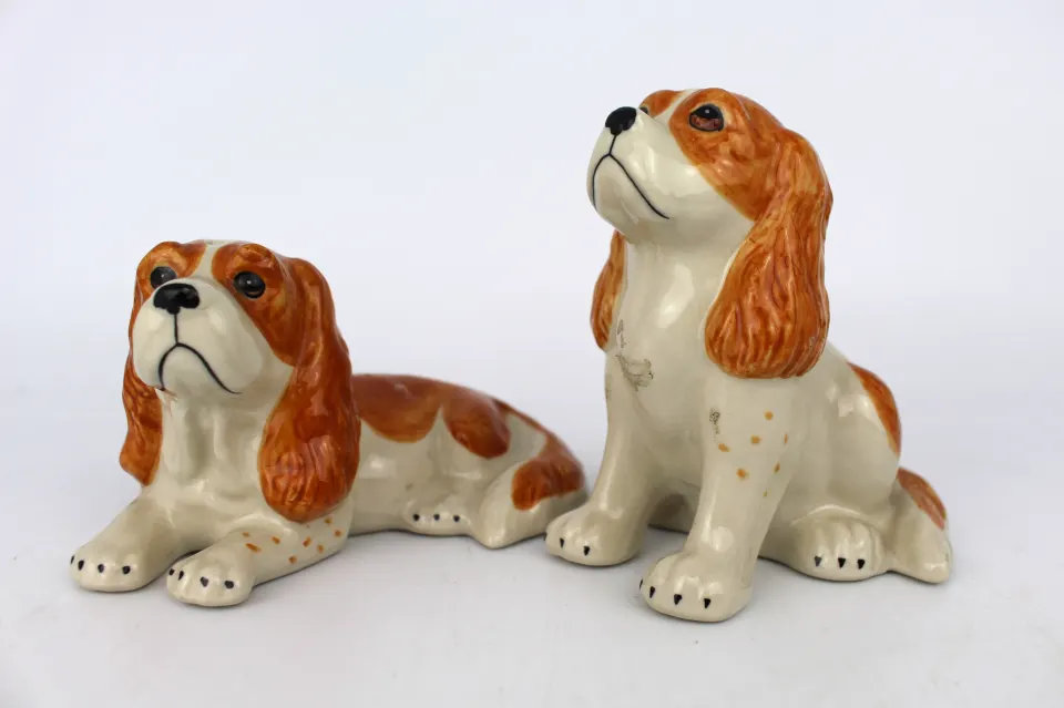 Vintage Staffordshire Dog Salt & Pepper