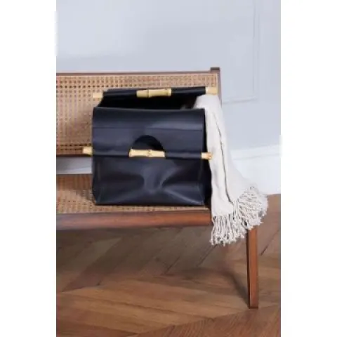 5x Brand New Style Sisters Leather Storage With Bamboo Handles