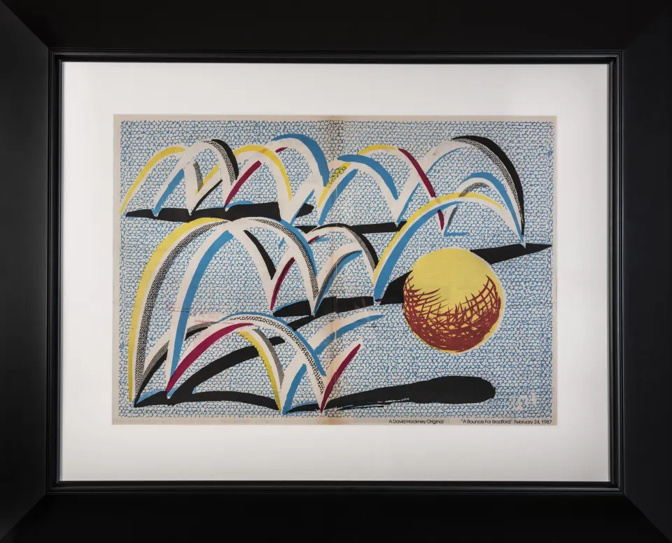 David Hockney RA A Bounce For Bradford Limited Edition Print Free Post Worldwide Unframed