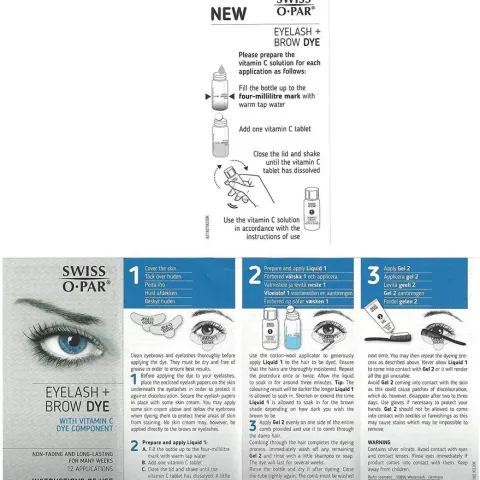 Swiss O Par Eyelash and Brow Dye Tint Color Kit - Brown L8a sku-246