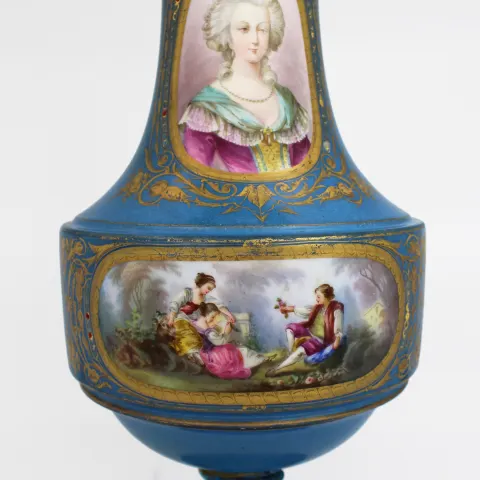 Large Late 19th-Century Sèvres-Style Porcelain Vase, Circa 1880–1900