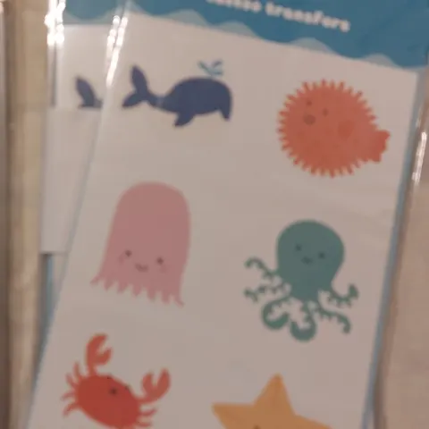 Tattoo transfers, cute and under the sea.  48 packs