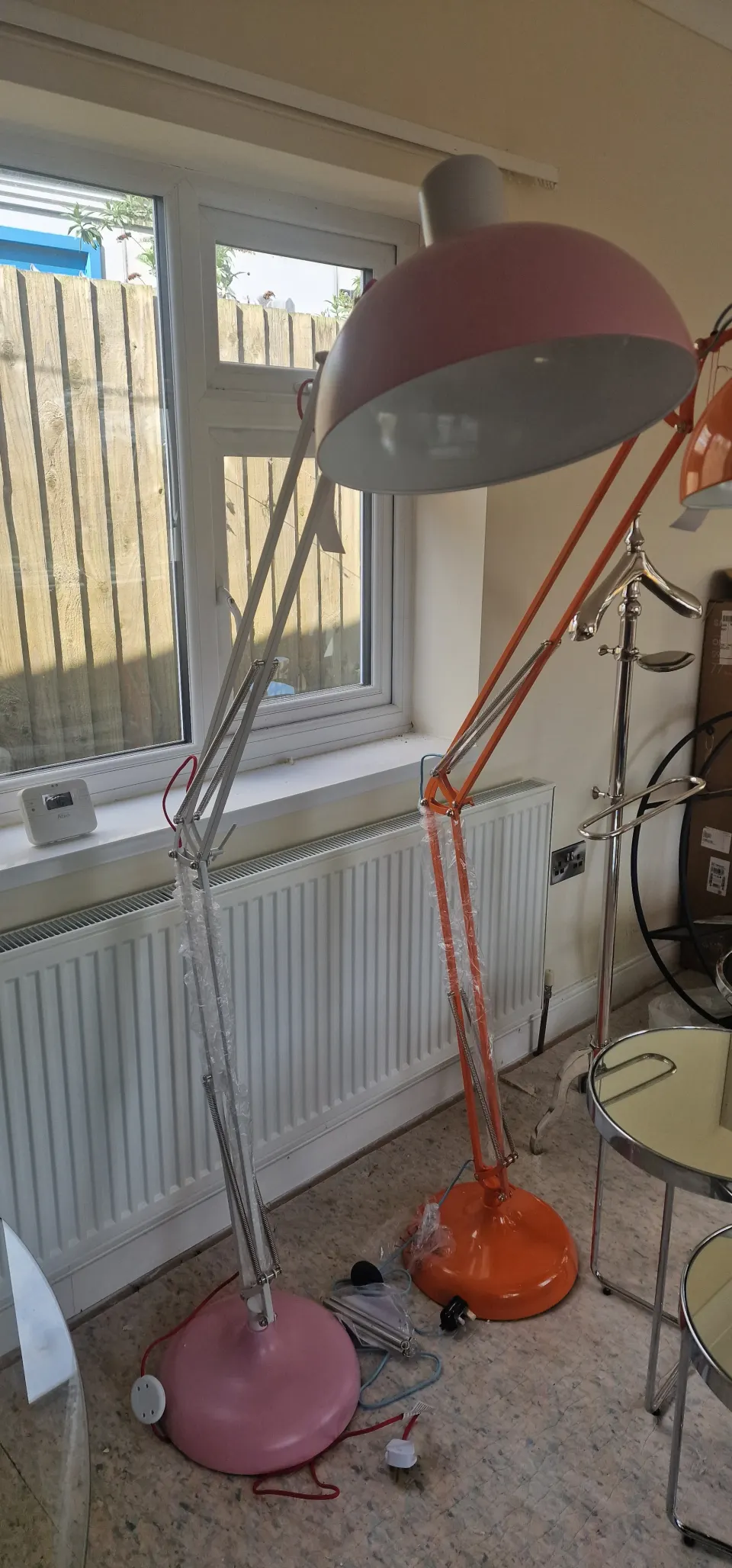 White/Pin Floor Lamp