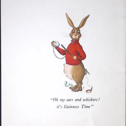 Guinness 92 Years-Old Rare  Illustrated by John Gilroy 1933 The Guinness Alice-5.