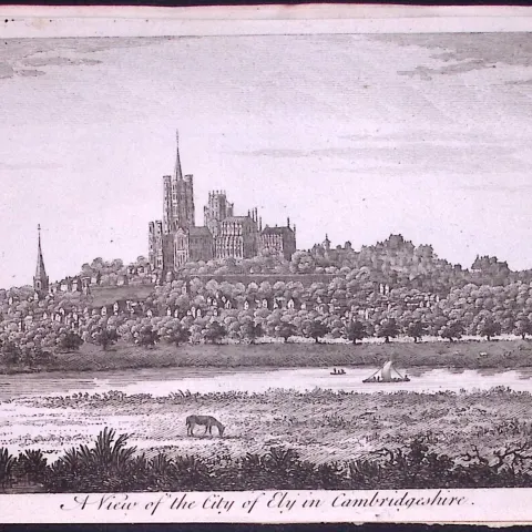 City of Ely Cambridgeshire Rare 1776 Georgian Copper Antique Engraving -11